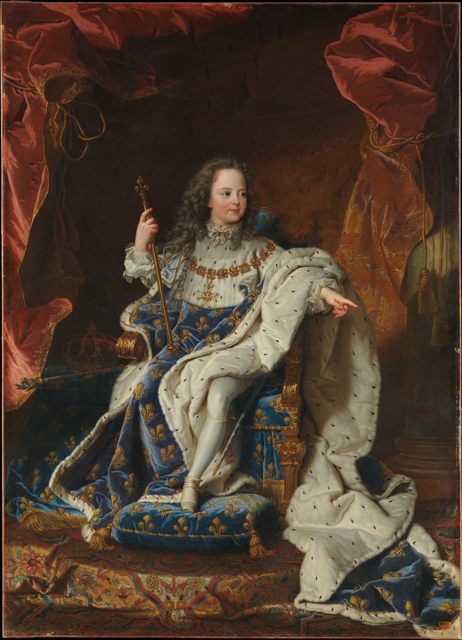 Lodewijk XV van Frankrijk, kind door After Hyacinthe Rigaud