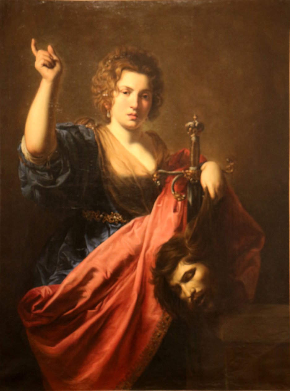 Judith en Holofernes door After Valentin de Boulogne