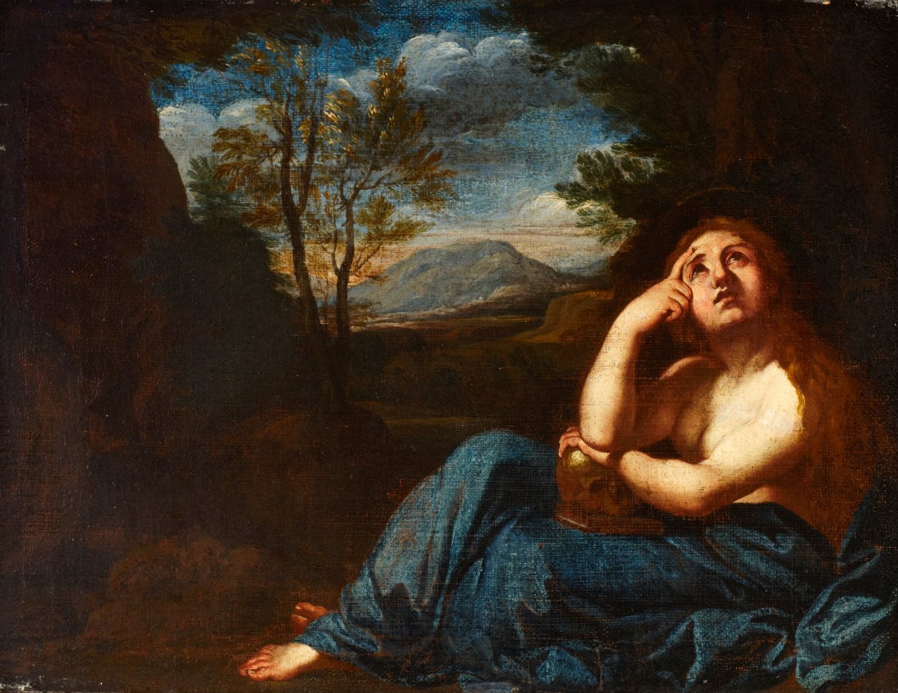 Magdalena door After Annibale Carracci