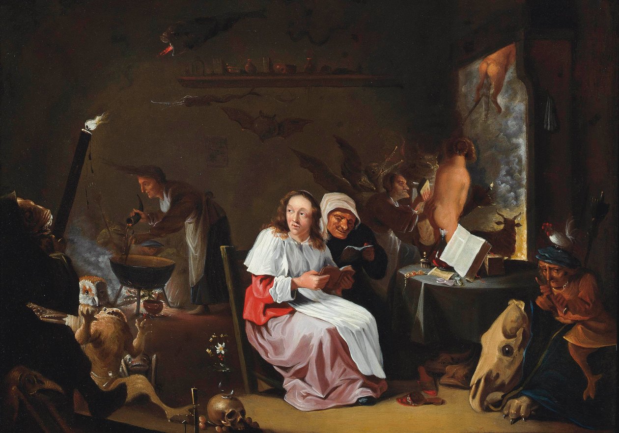 De heksensabbat door After David Teniers the Younger