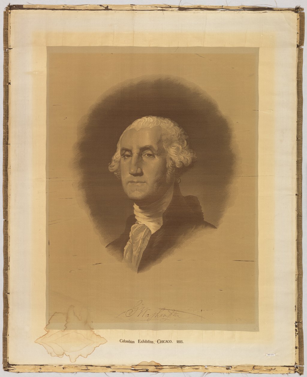 Geweven portret door After Gilbert Stuart