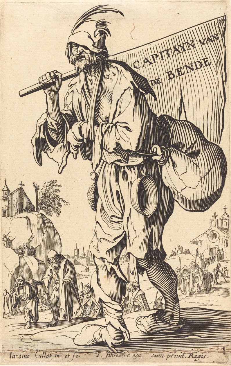 Kapitein van de Baronnen door After Jacques Callot