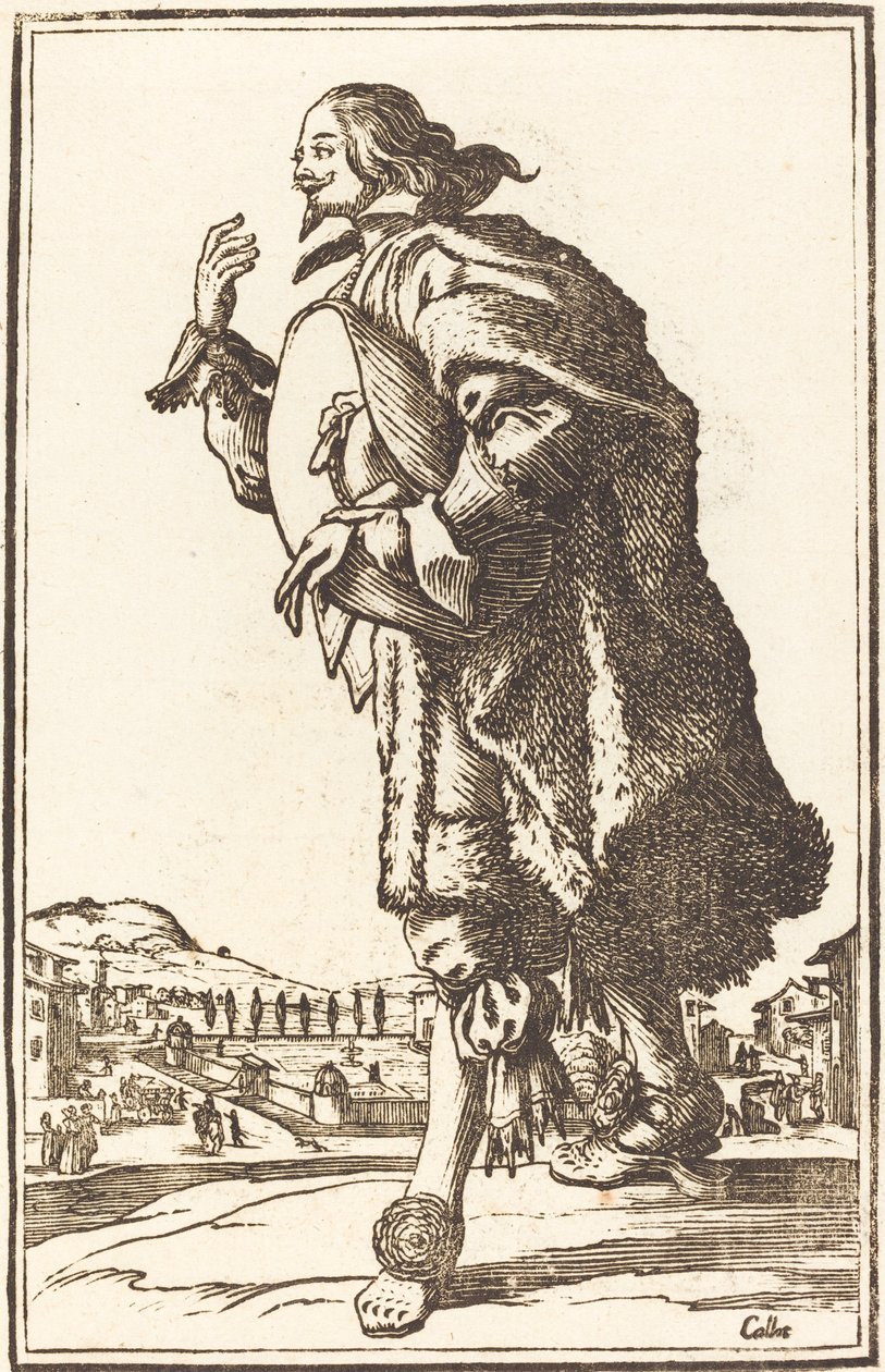 Edelman met Vilten Hoed, Buigend door After Jacques Callot