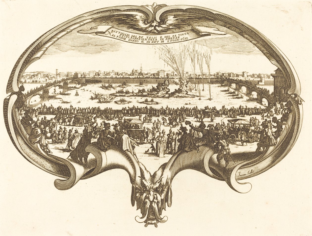 De waaier door After Jacques Callot