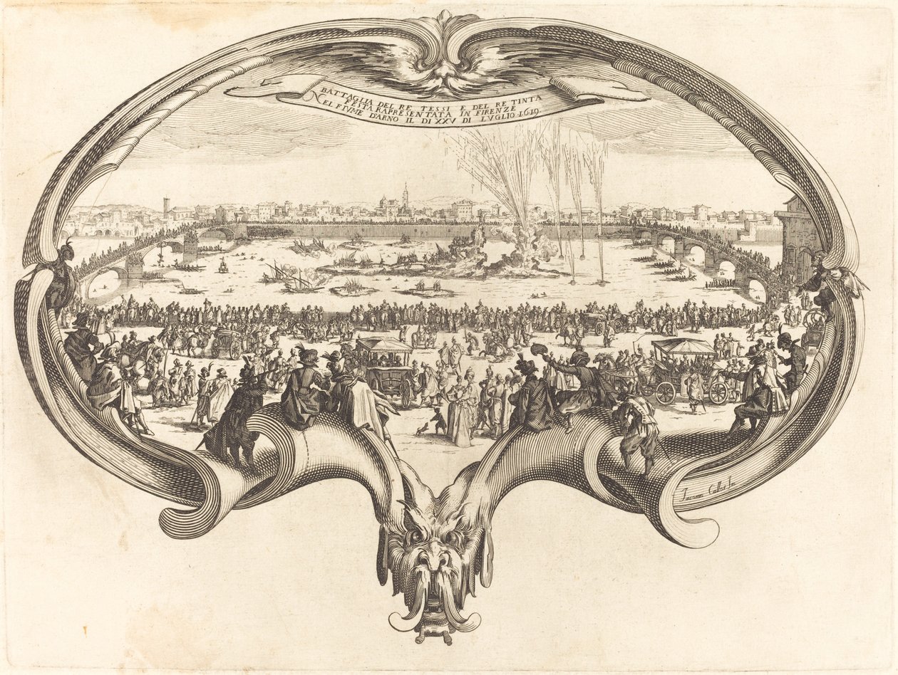 De waaier door After Jacques Callot
