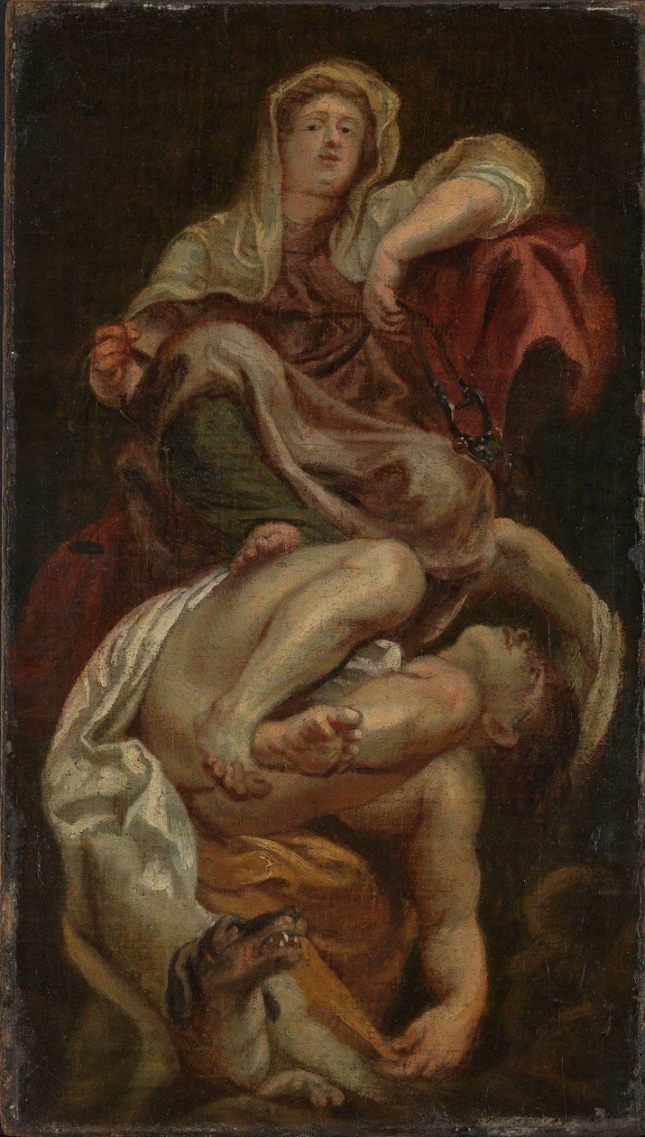 Matigheid zegeviert over onmatigheid door after Peter Paul Rubens
