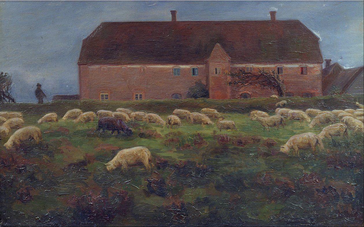 Herregården Kaas in Salling door Agnes Slott Møller