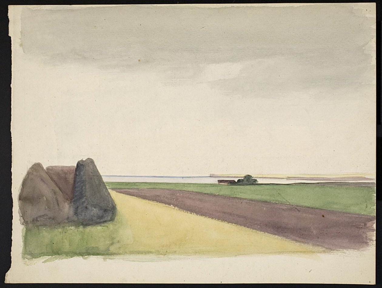 Landschap door Agnes Slott Møller