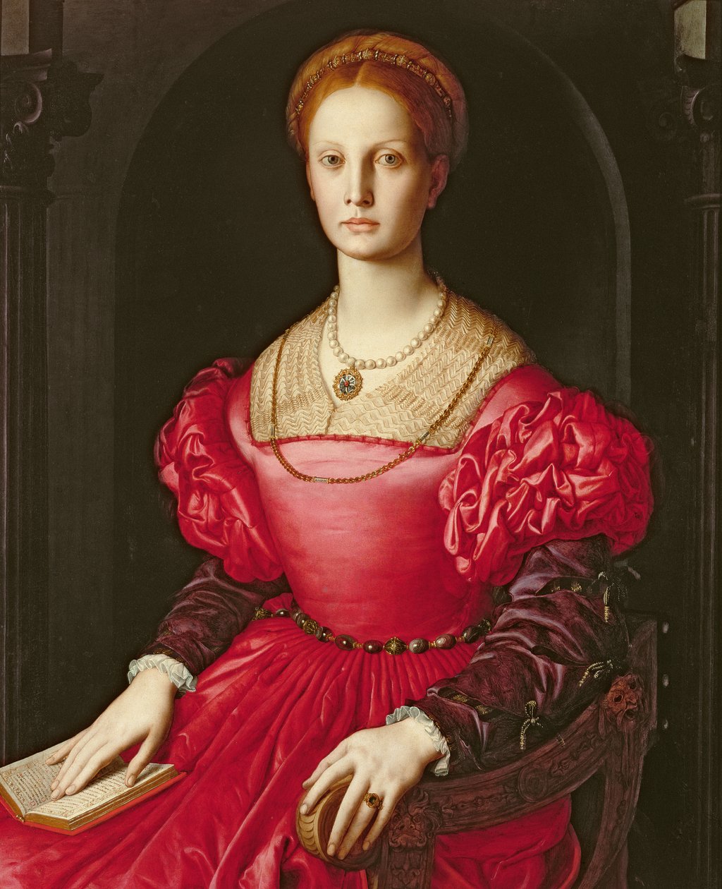 Lucrezia Panciatichi, c.1540 door Agnolo Bronzino