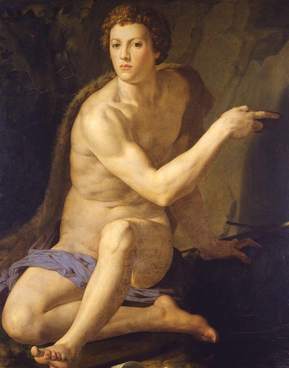 Sint Johannes de Doper door Agnolo Bronzino