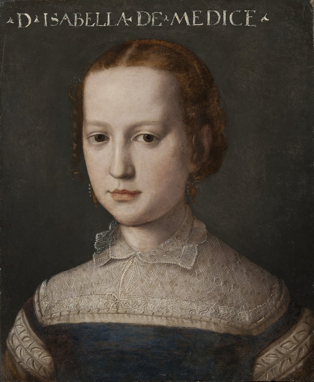 Isabella de Medici, ca. 1555 door Agnolo Bronzino