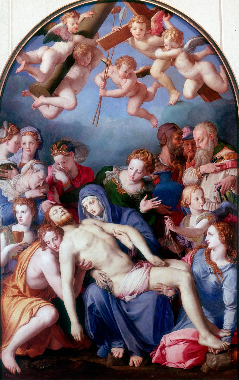 De kruisafneming, 1443-1445 door Agnolo Bronzino