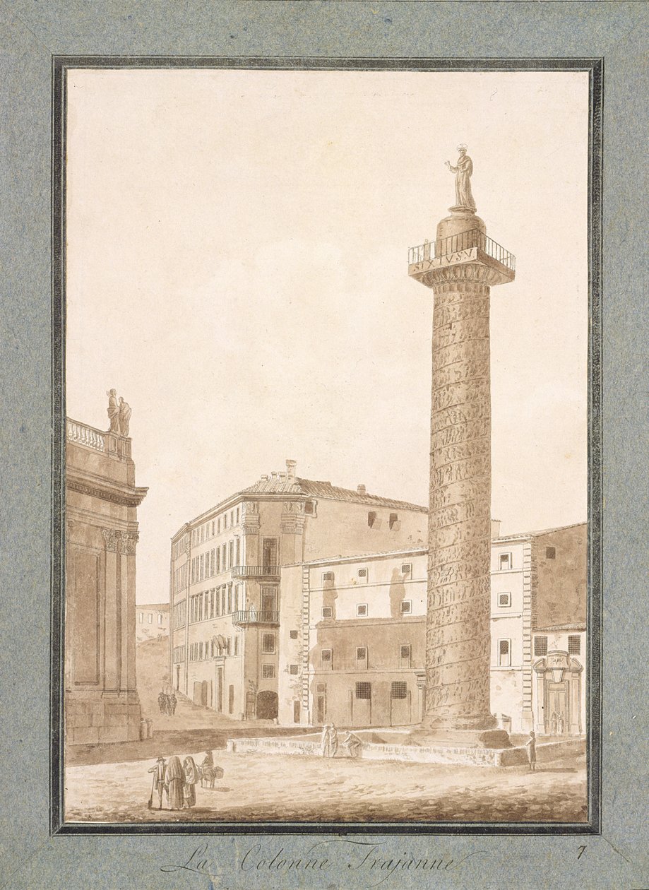 Zuil van Trajanus, Rome door Agostino Tofanelli