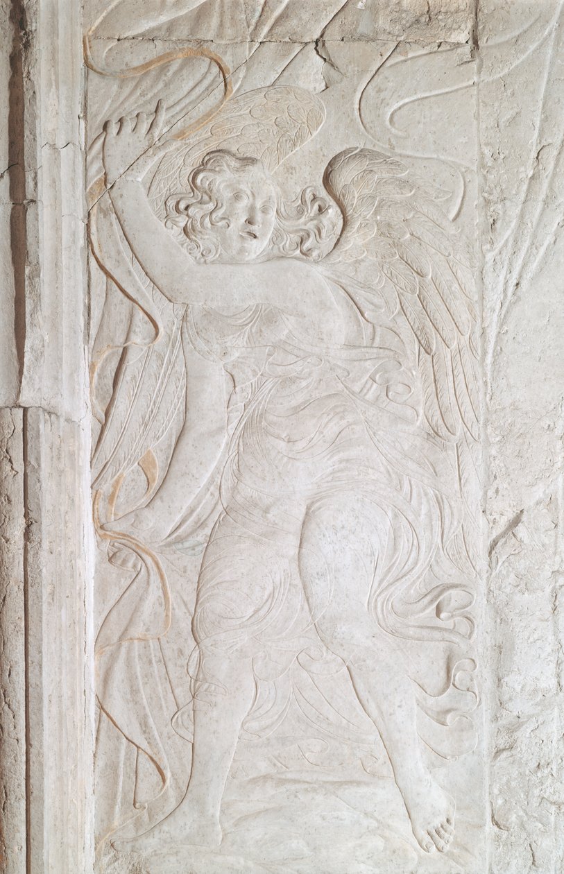 Een engel, c.1450-55 door Agostino di Duccio