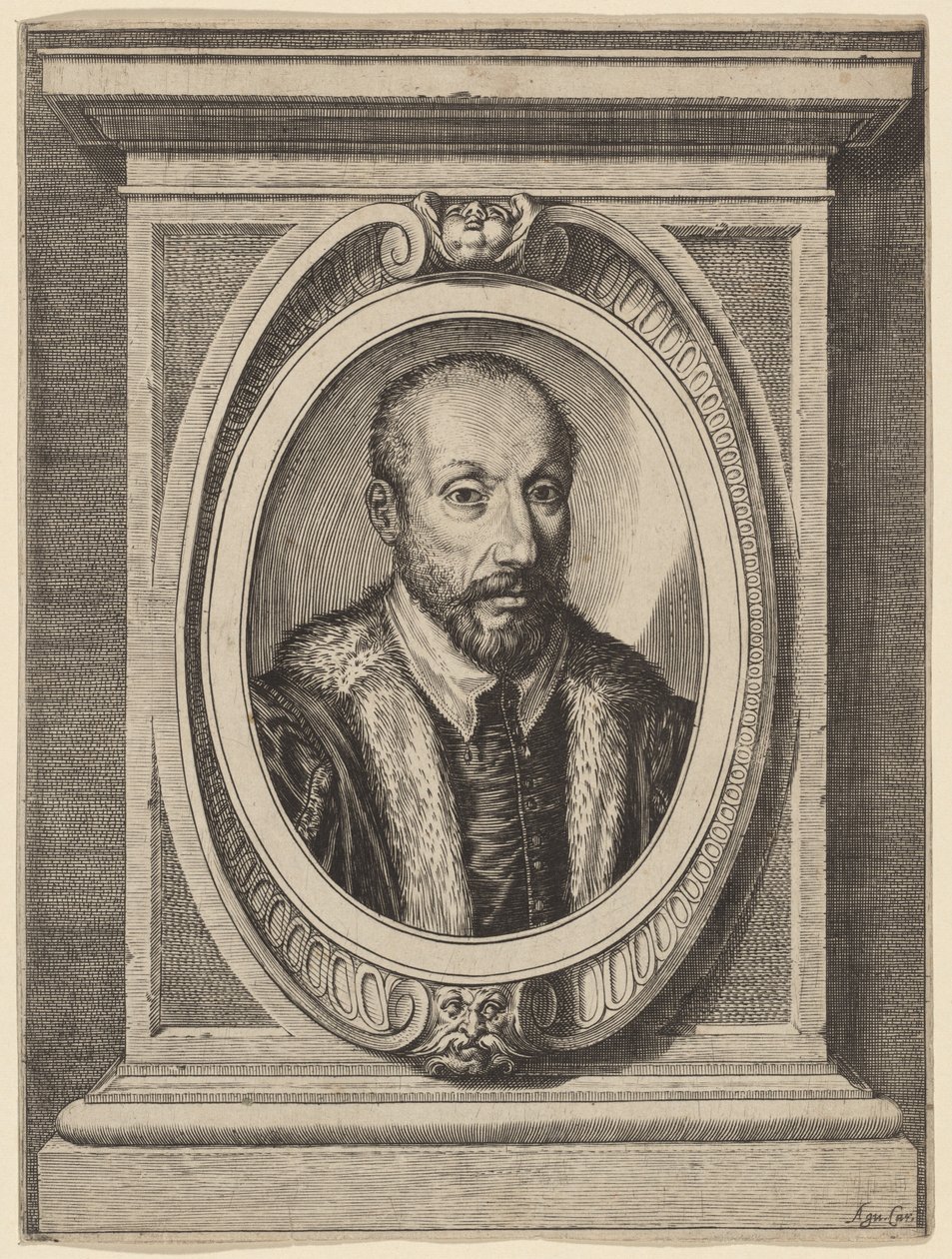 Pietro Antonio Tolentino door Agostino Carracci
