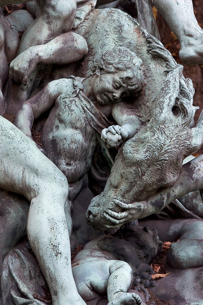 De triomf van Silenus (detail) door Aime Jules Dalou