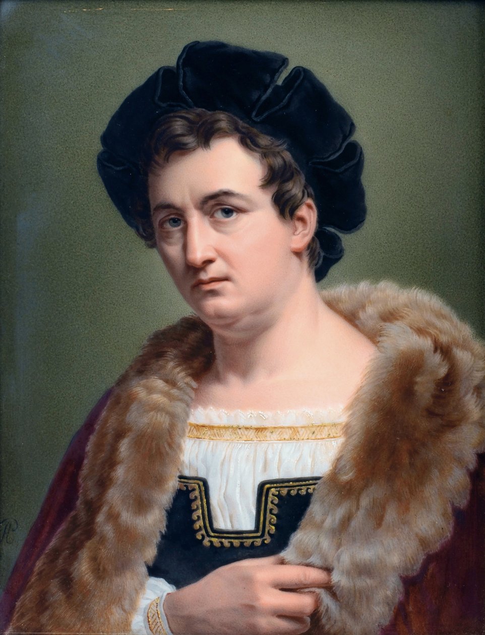 Portret van François-Joseph Talma 1763-1826, 1823 door Aimée Perlet