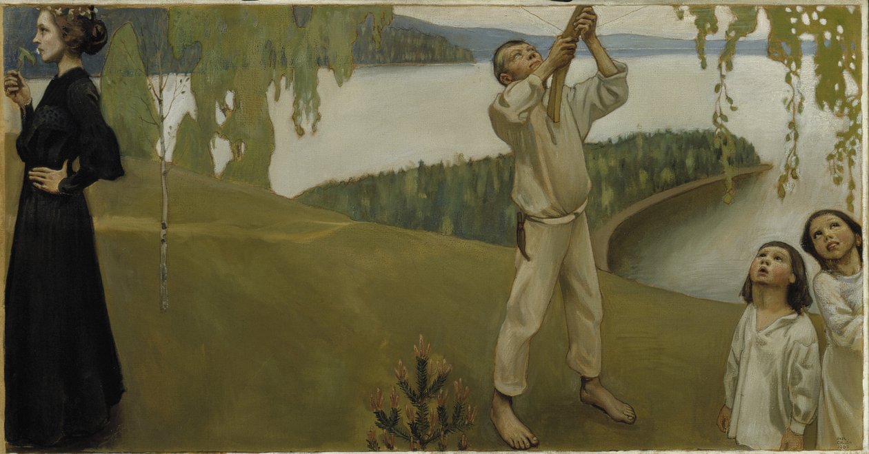 Lente, 1903 door Akseli Gallen Kallela
