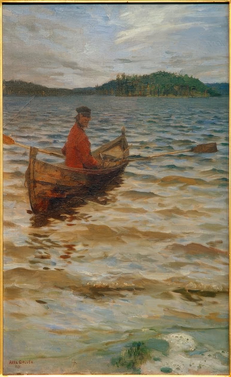 De roeier door Akseli Valdemar Gallen Kallela