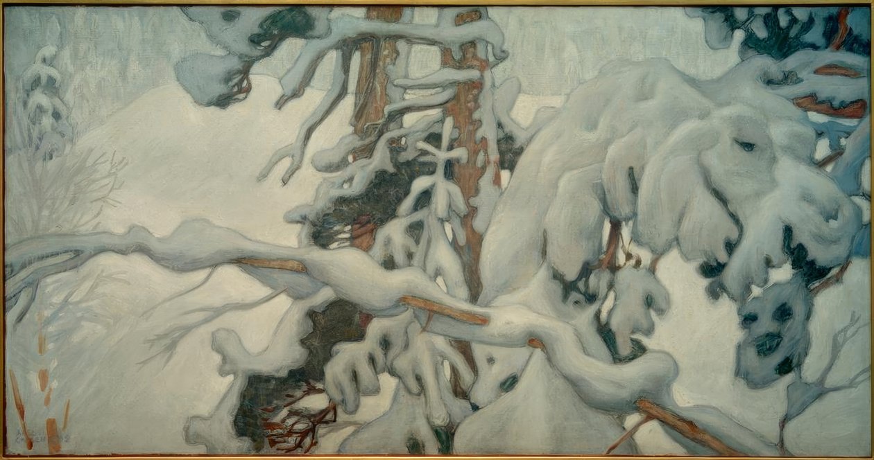Winter door Akseli Valdemar Gallen Kallela