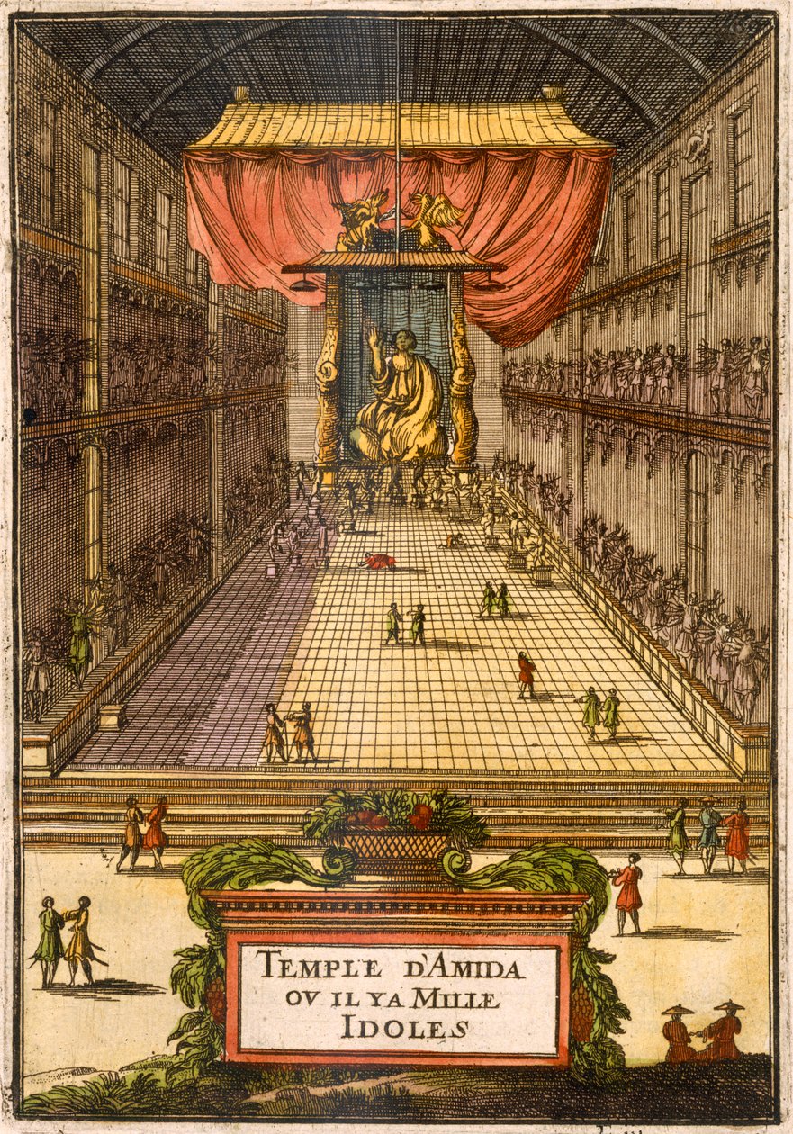 De tempel van Amida, uit 
