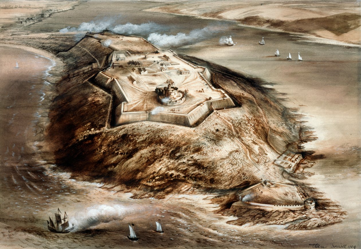 Pendennis Kasteel, 16e eeuw, c1960s door Alan Ernest Sorrell