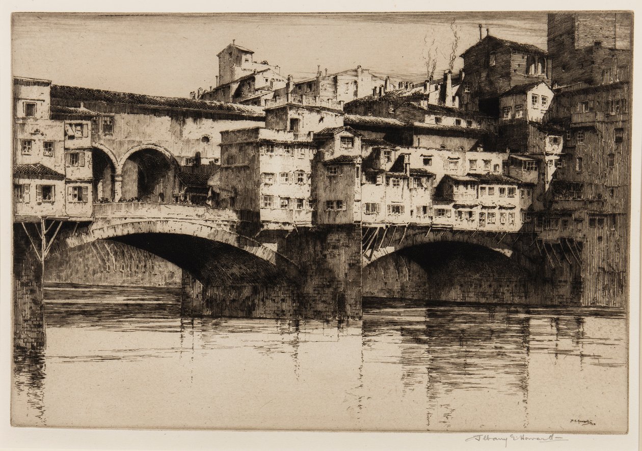 Ponte Vecchio, Florence door Albany E. Howarth