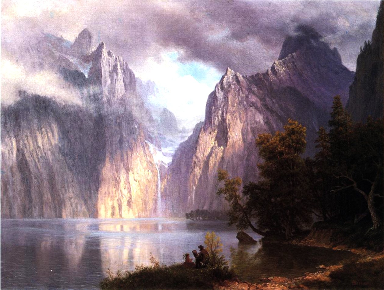 In de Sierra Nevada, c.1861 door Albert Bierstadt