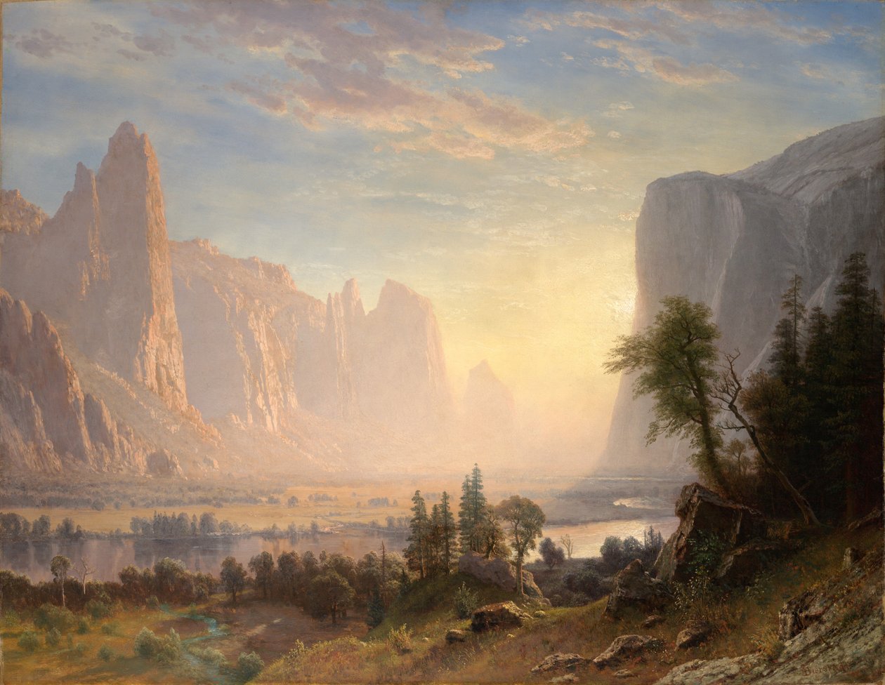 Vallei van Yosemite door Albert Bierstadt