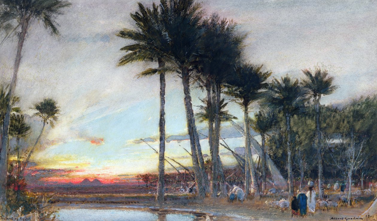 Het land van Egypte, 1913 door Albert Goodwin