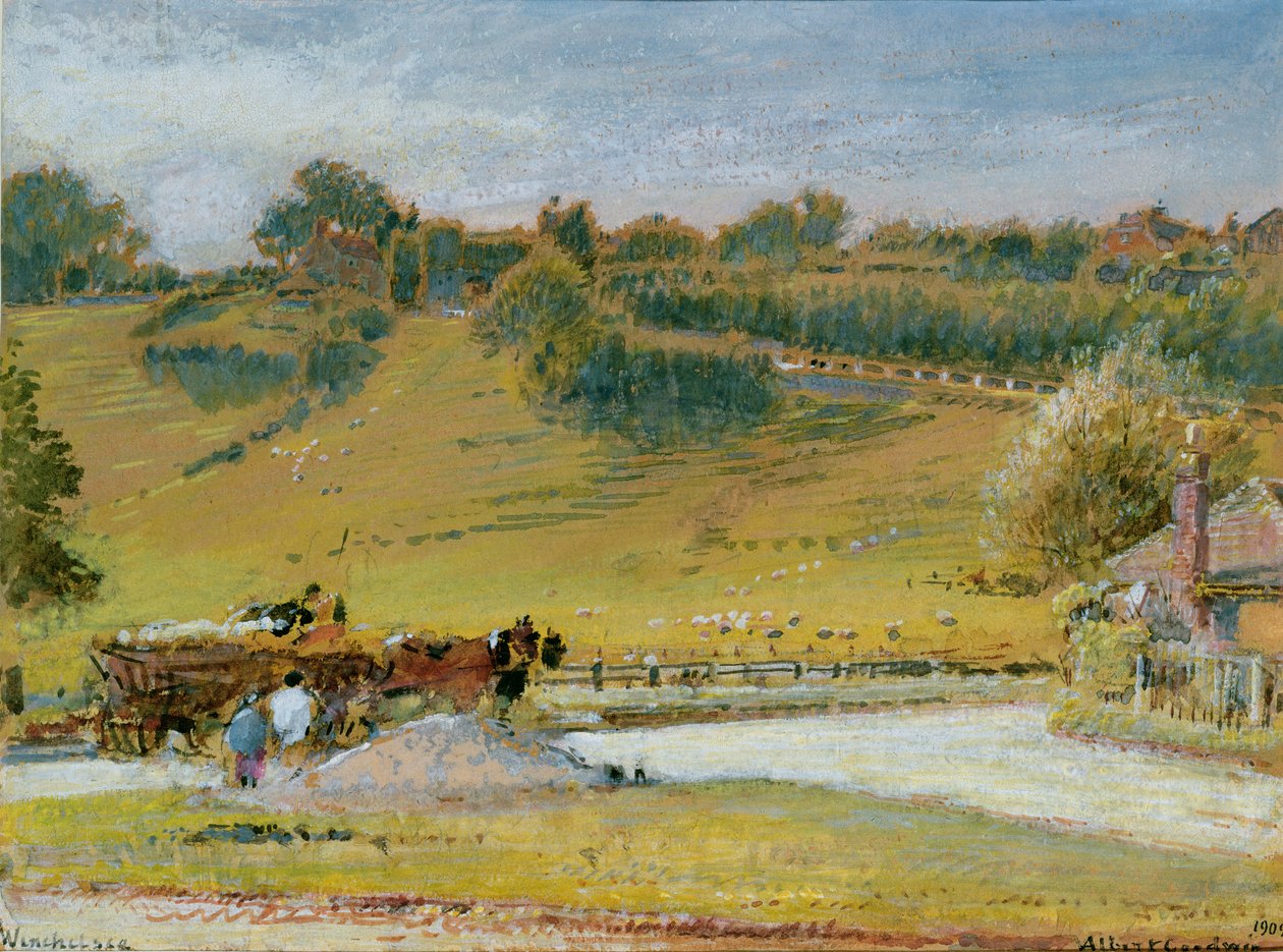 Winchelsea, 1909 door Albert Goodwin