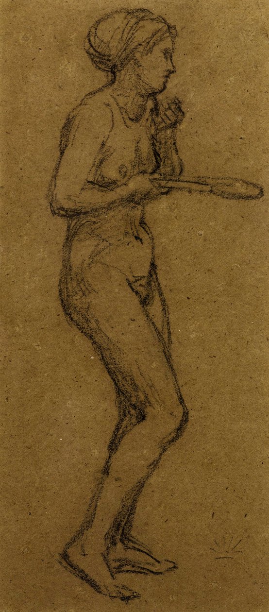 Studie voor Shuttlecock, c.1870 door Albert Joseph Moore
