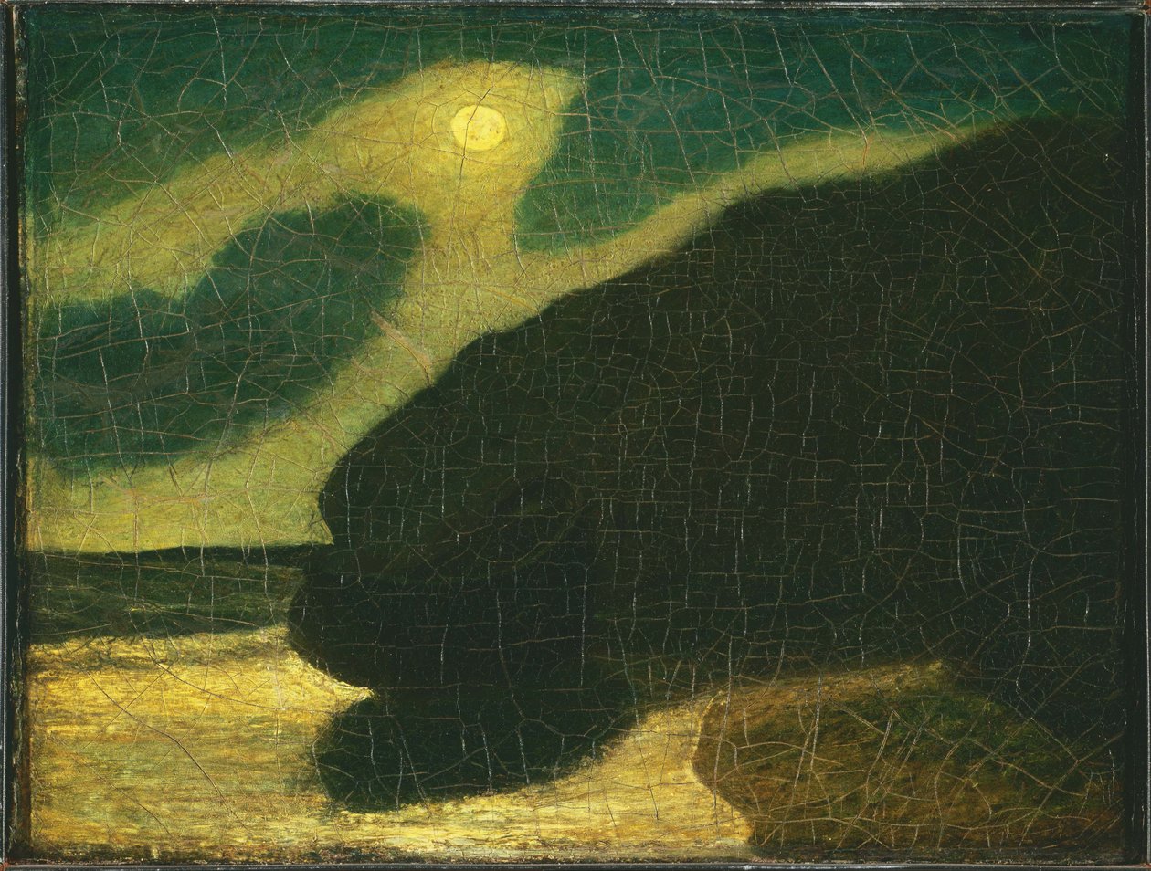 Maanverlichte Inham door Albert Pinkham Ryder