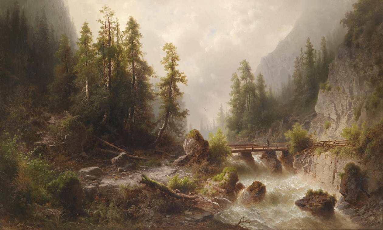 Bergbeek door Albert Rieger