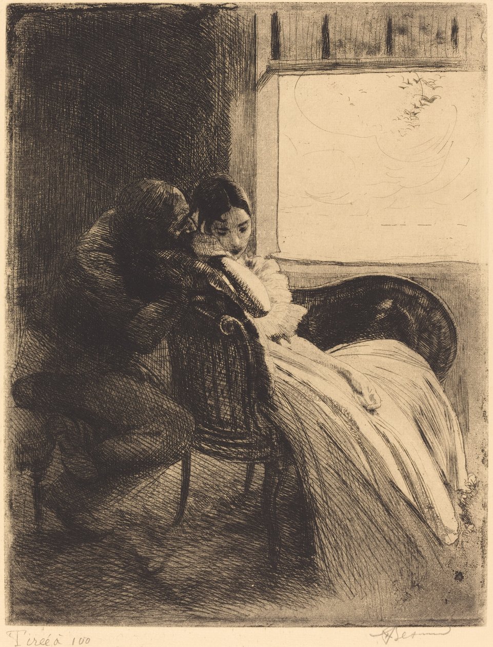Flirten door Albert Besnard