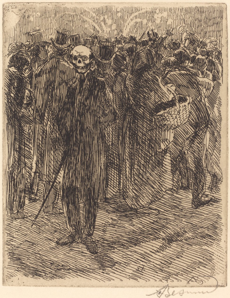 In de menigte door Albert Besnard