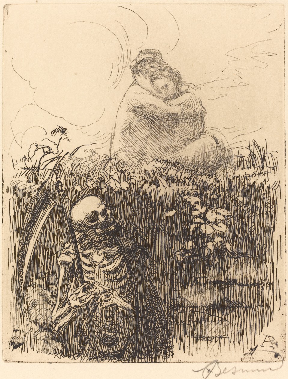 Op de uitkijk door Albert Besnard