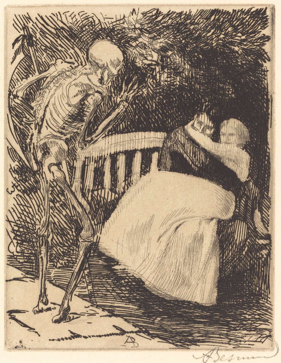 De Waarschuwing door Albert Besnard