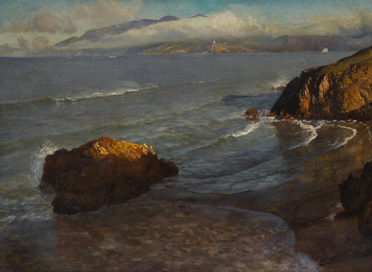 Toegang tot Golden Gate door Albert Bierstadt