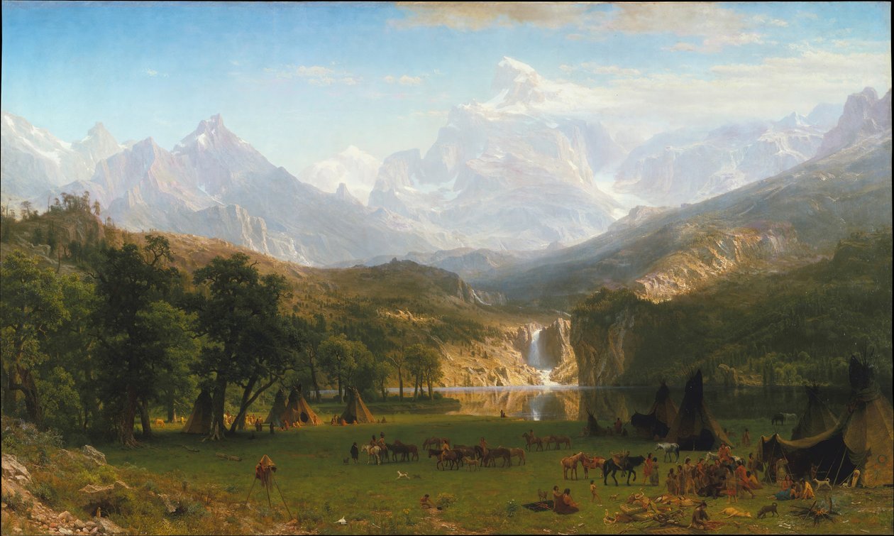 De Rocky Mountains, Landers Peak door Albert Bierstadt
