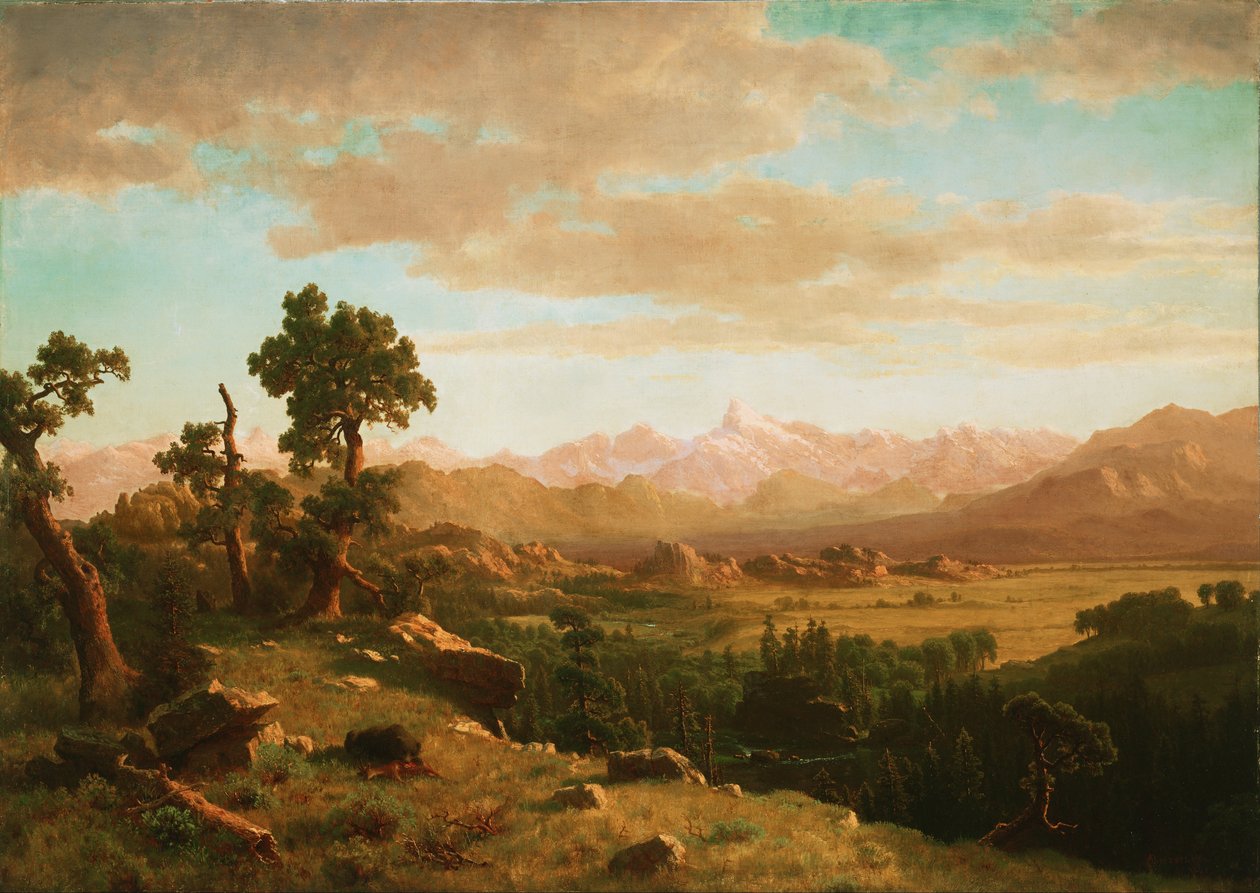 Wind Rivier Land door Albert Bierstadt