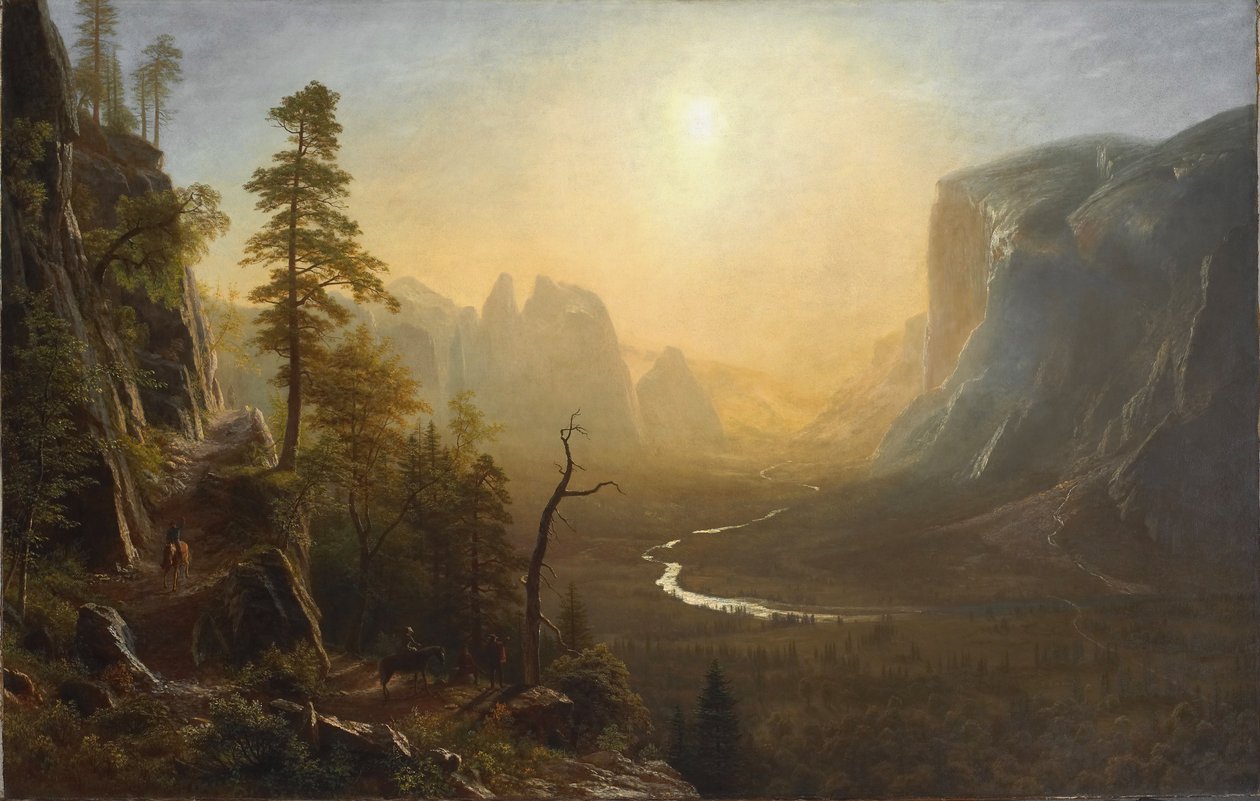 Yosemite Valley, Glacier Point Trail, ca. 1873 door Albert Bierstadt