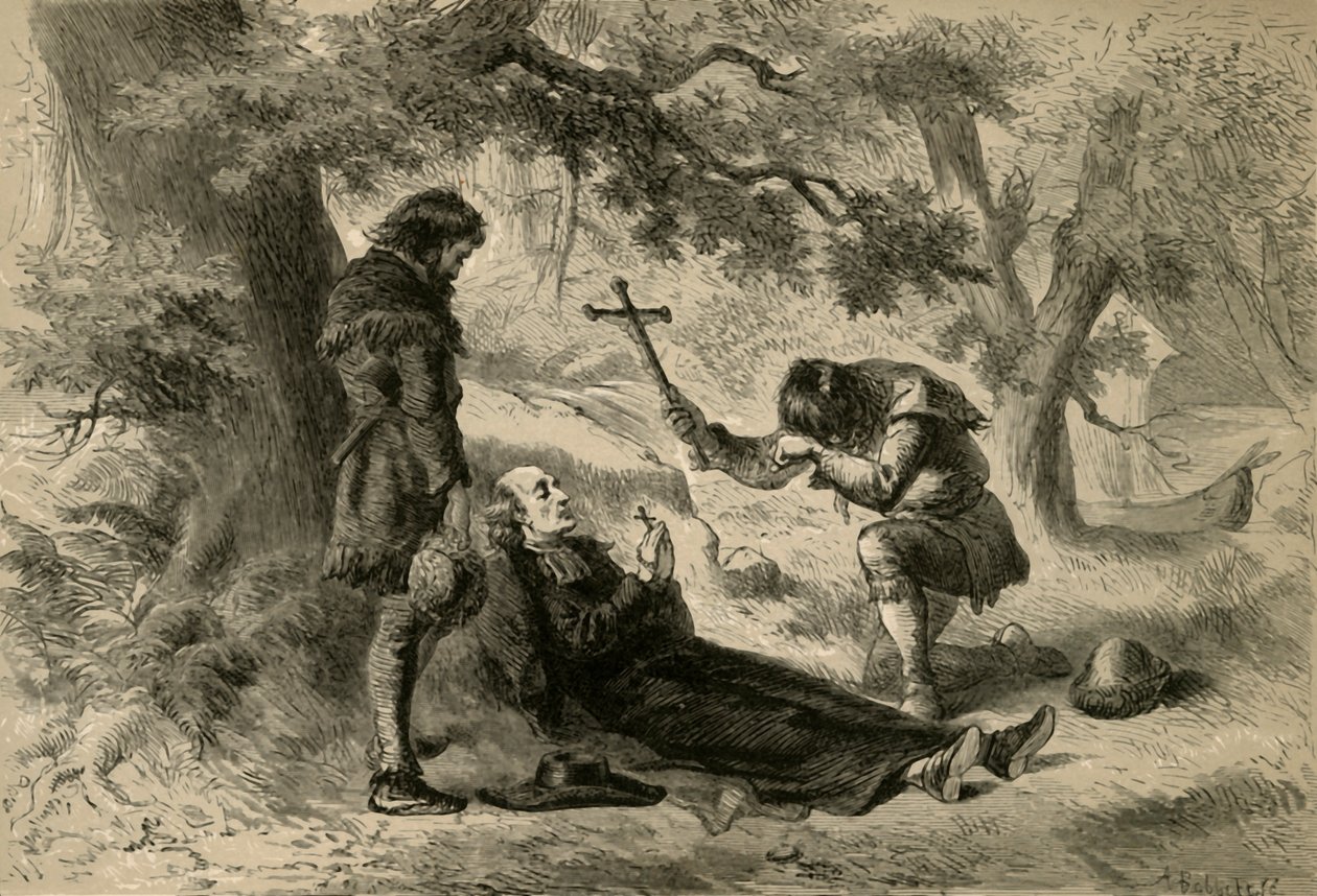 Dood van Vader Marquette, 1877 door Albert Bobbett
