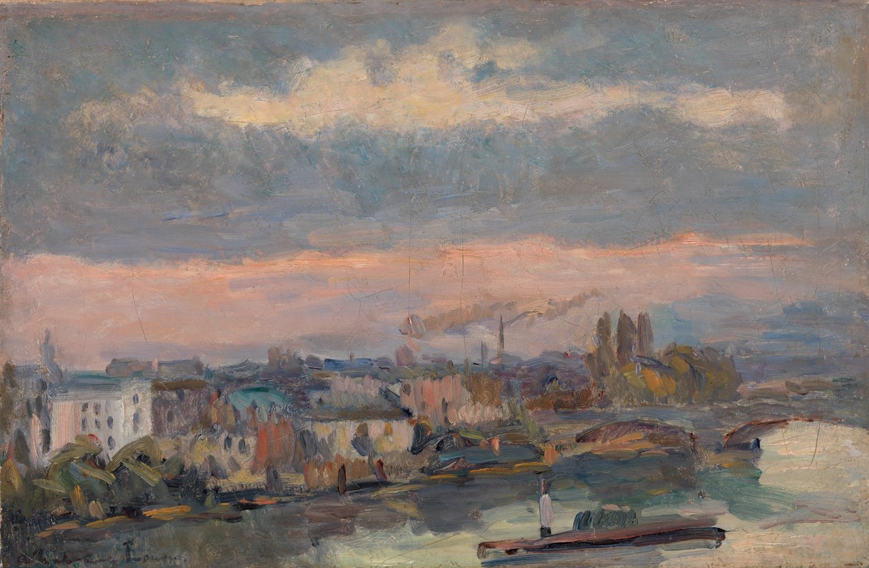 Langs de Seine door Albert Charles Lebourg