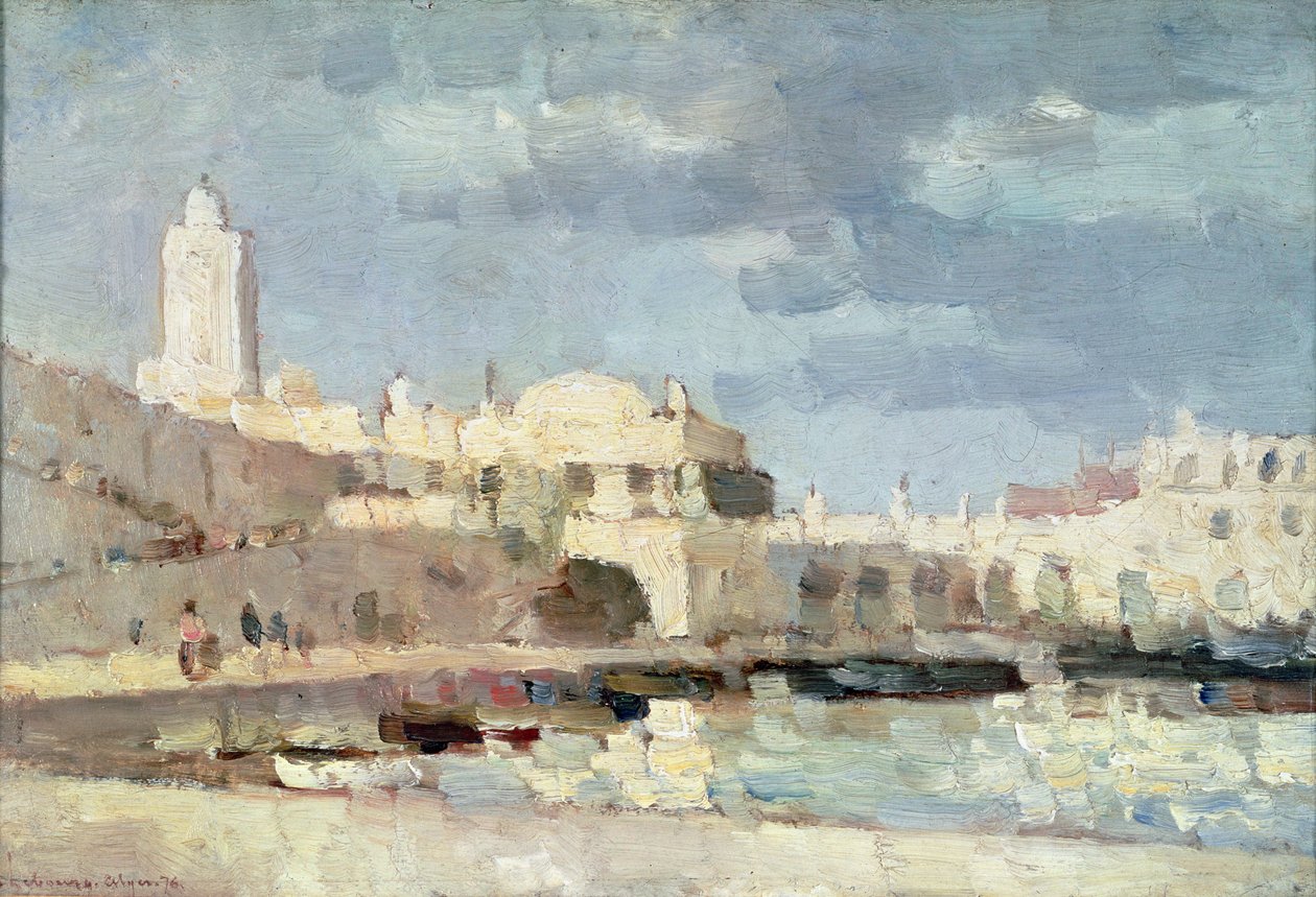 De haven van Algiers, 1876 door Albert Charles Lebourg