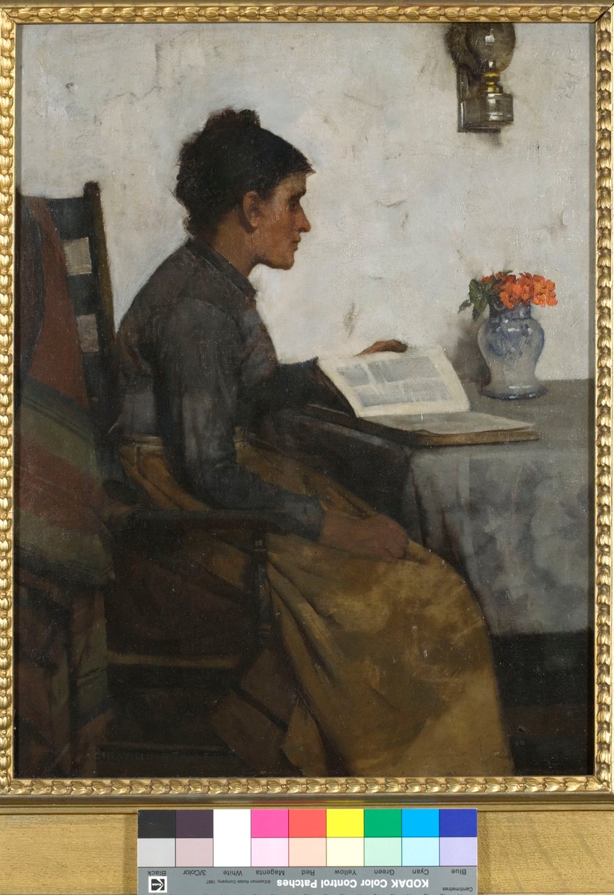 Haar Troost, 1889 door Albert Chevallier Tayler