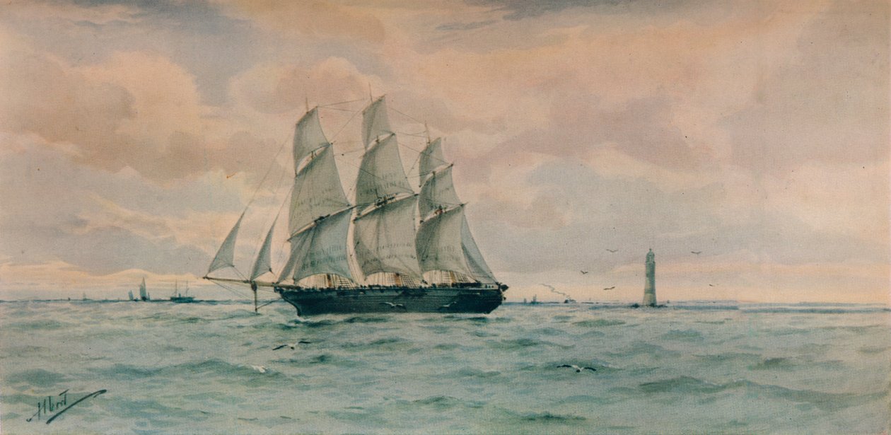 Zeegezicht, c1895 door Albert Ernest Markes