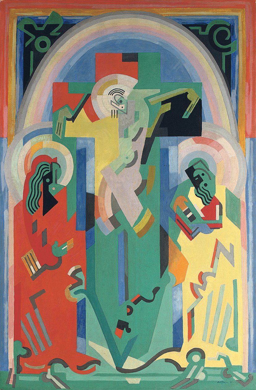Kruisiging, c.1935 (olieverf op doek) door Albert Gleizes