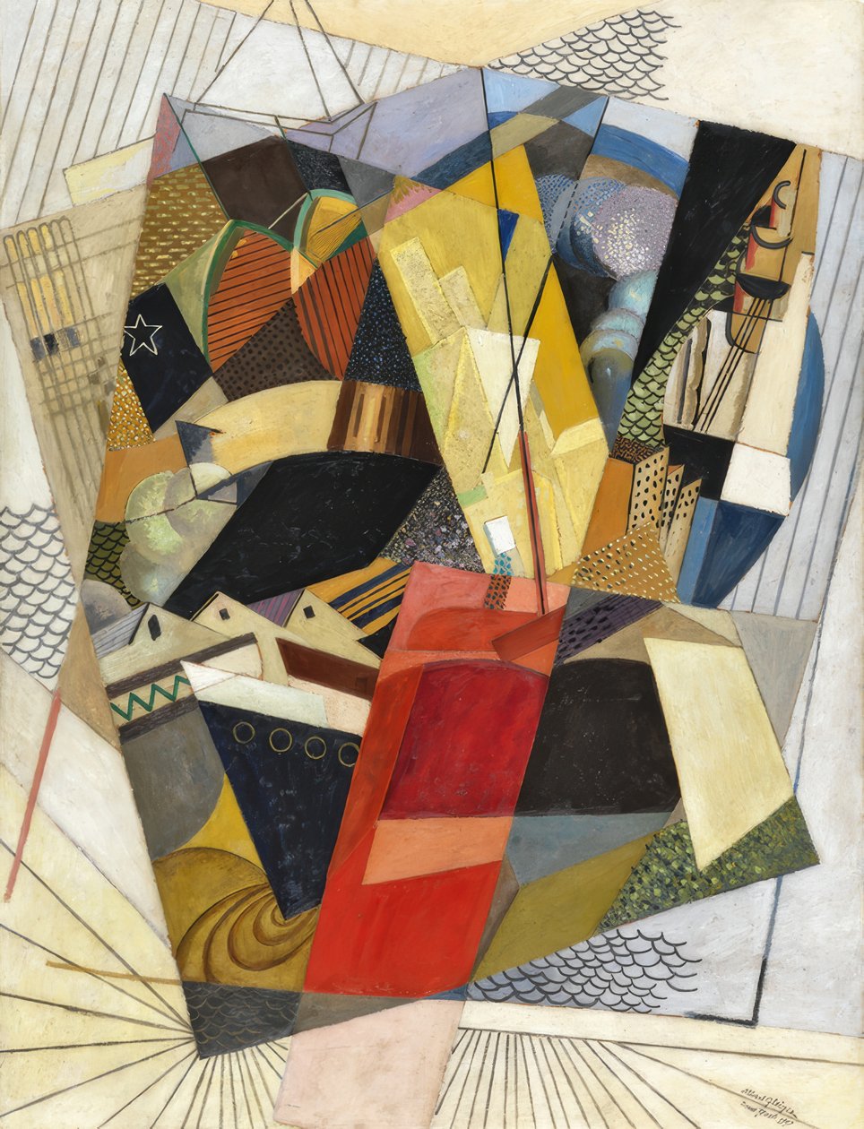 In de haven door Albert Gleizes