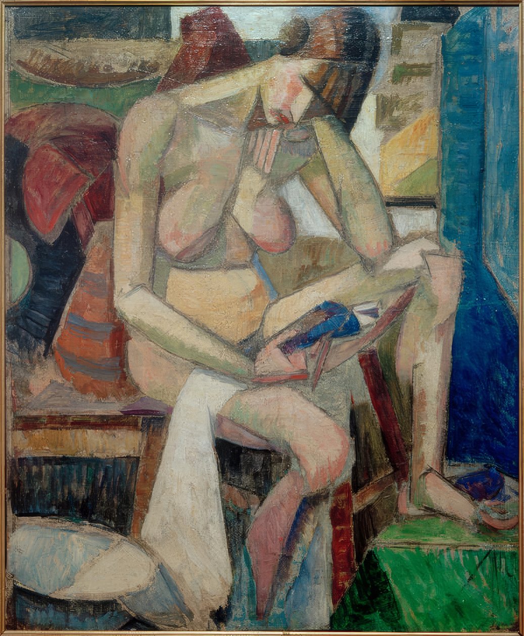 Zittend naakt door Albert Gleizes